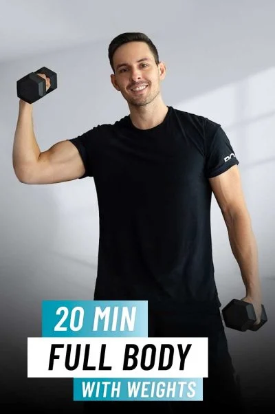 20 دقیقه تمرین کامل بدن با دمبل